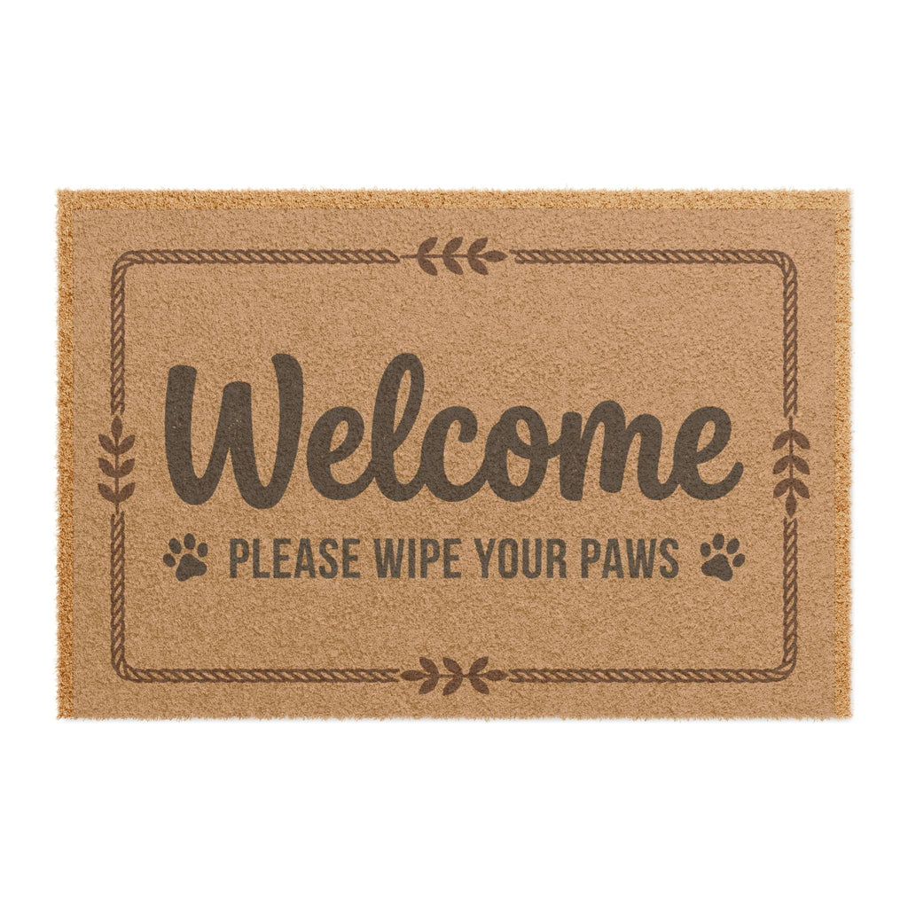 Welcome "Please Wipe Your Paws" Doormat